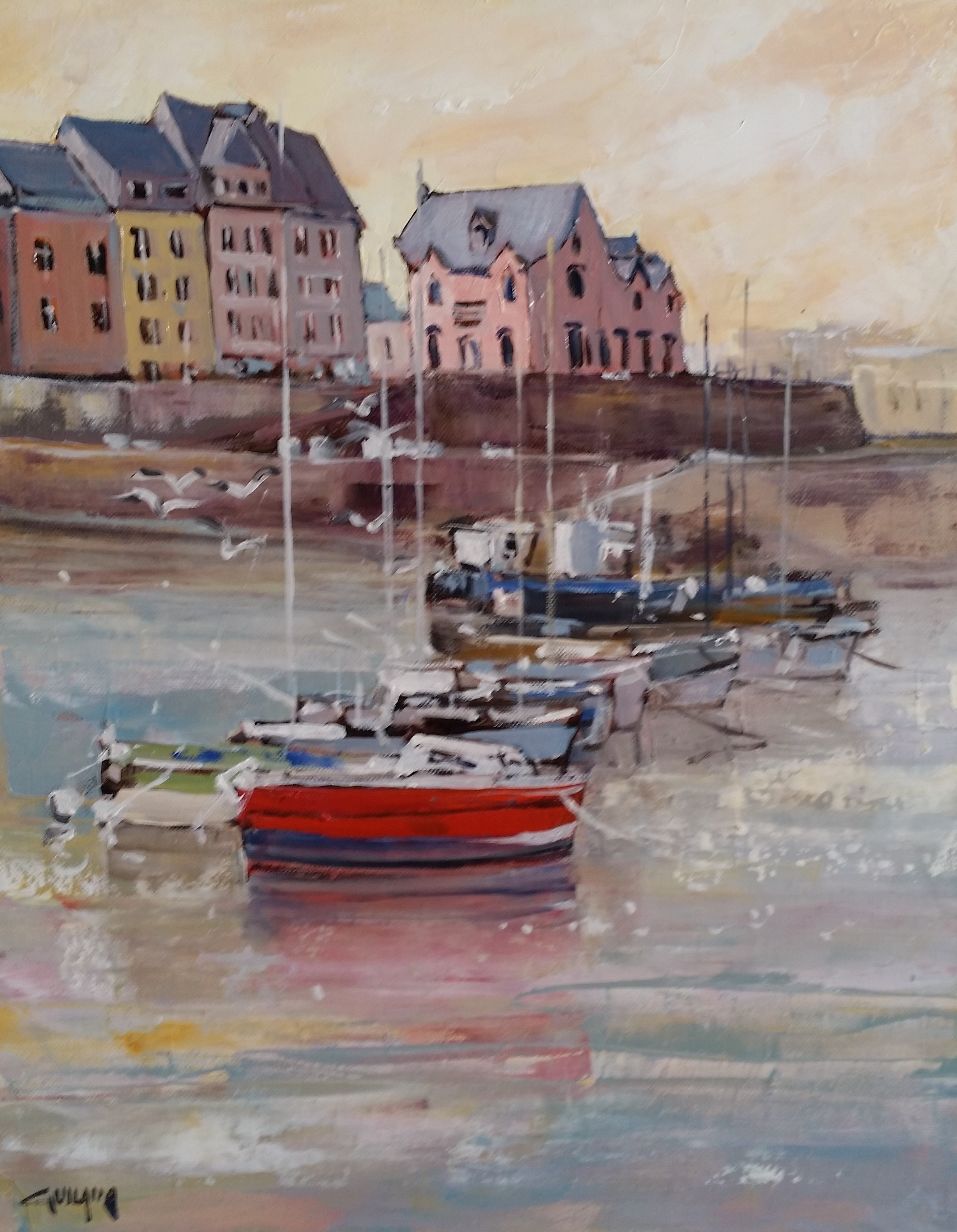 DZ, le port. 41x33 - 6F. Bernard GUILAIN.