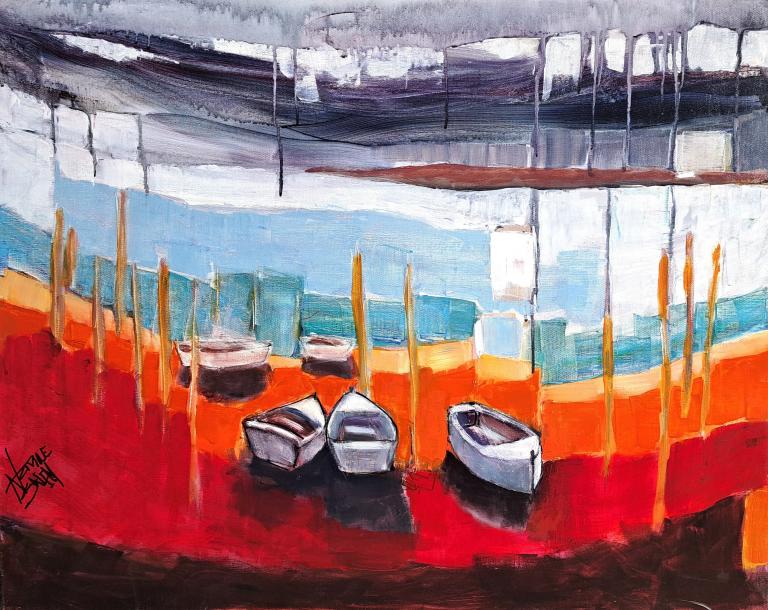 Pénombre rhétaise. 60 x120. Nadine SALEM