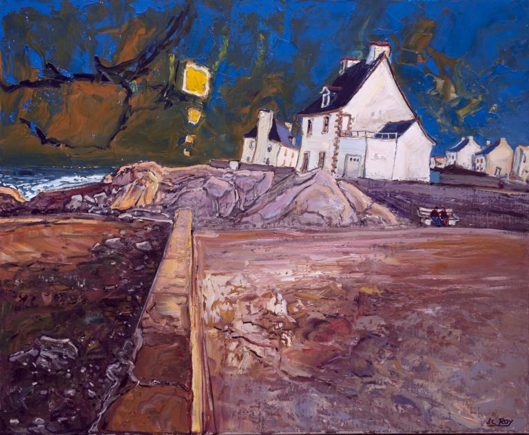 Saint- Guénolé. 63X60 - 20F. Jean-Claude ROY.